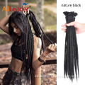 Extensiones de cabello hechas a mano de 10 colores Dreadlocks sintéticos